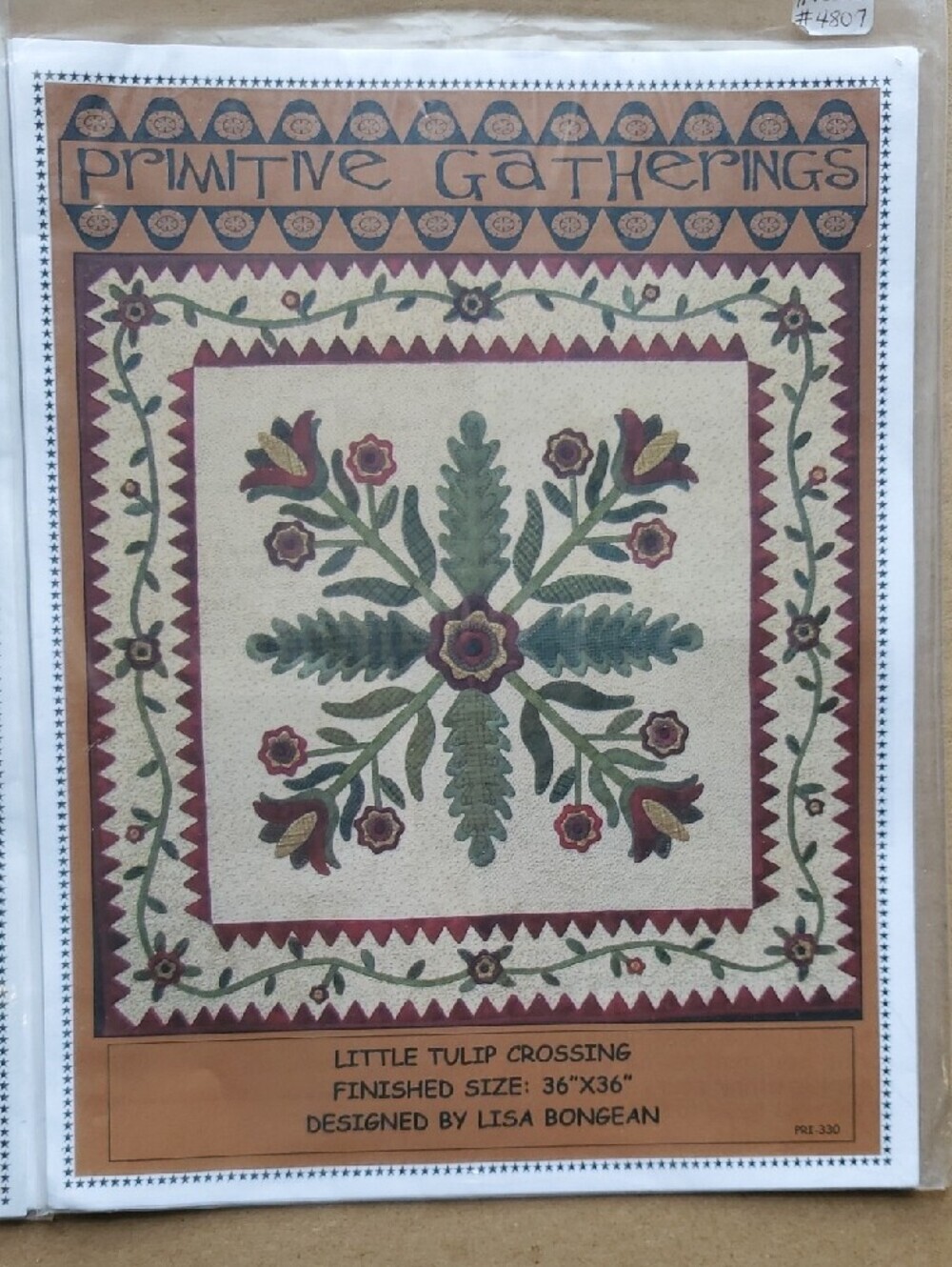 Home Art Fiber Arts Quilt Pattern Set - Cream & Green - Picture 4 of 4